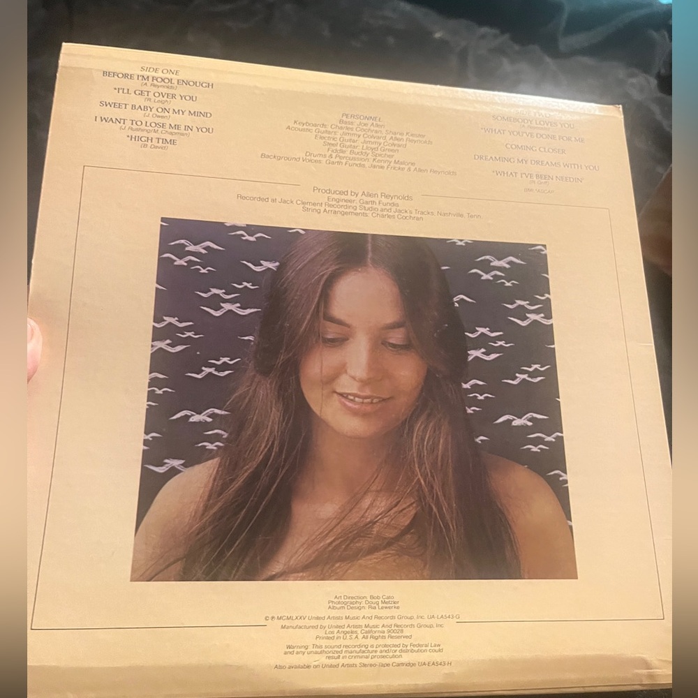 Crystal Gayle Somebody Loves You 1975 LP Vinyl Record